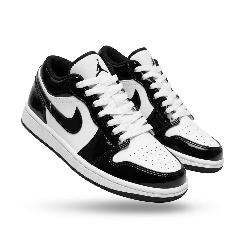 Nike Air Jordan 1 Low Patent Black/White