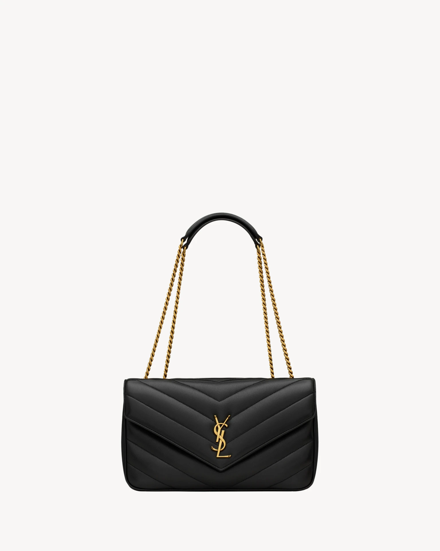 Saint Laurent Bolso Chevron Black