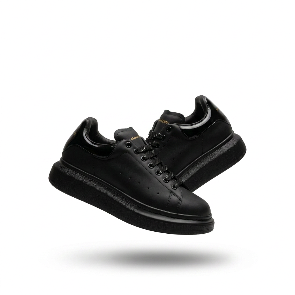 Alexander McQueen Oversized Sneaker Total Black 1