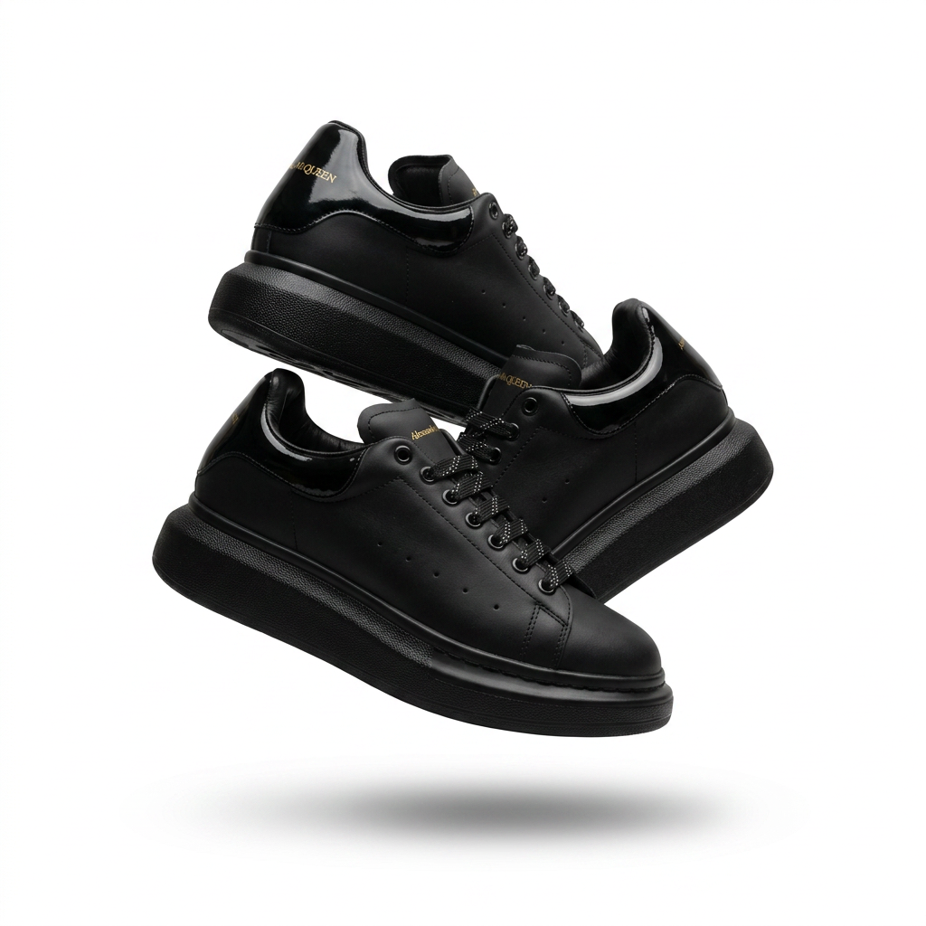 Alexander McQueen Oversized Sneaker Total Black 1
