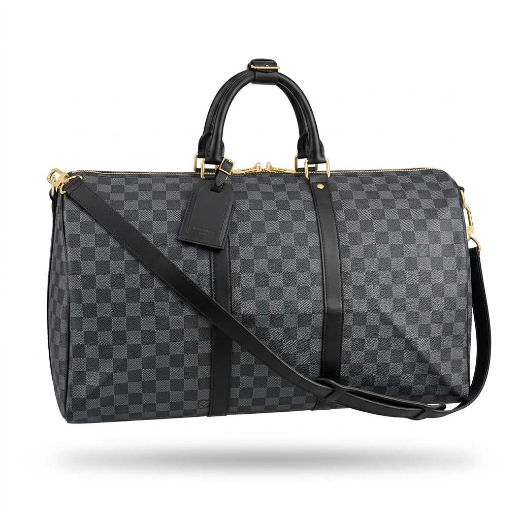 Louis Vuitton Keepall Bandoulière Damier Graphite (Maleta de Viaje) 2