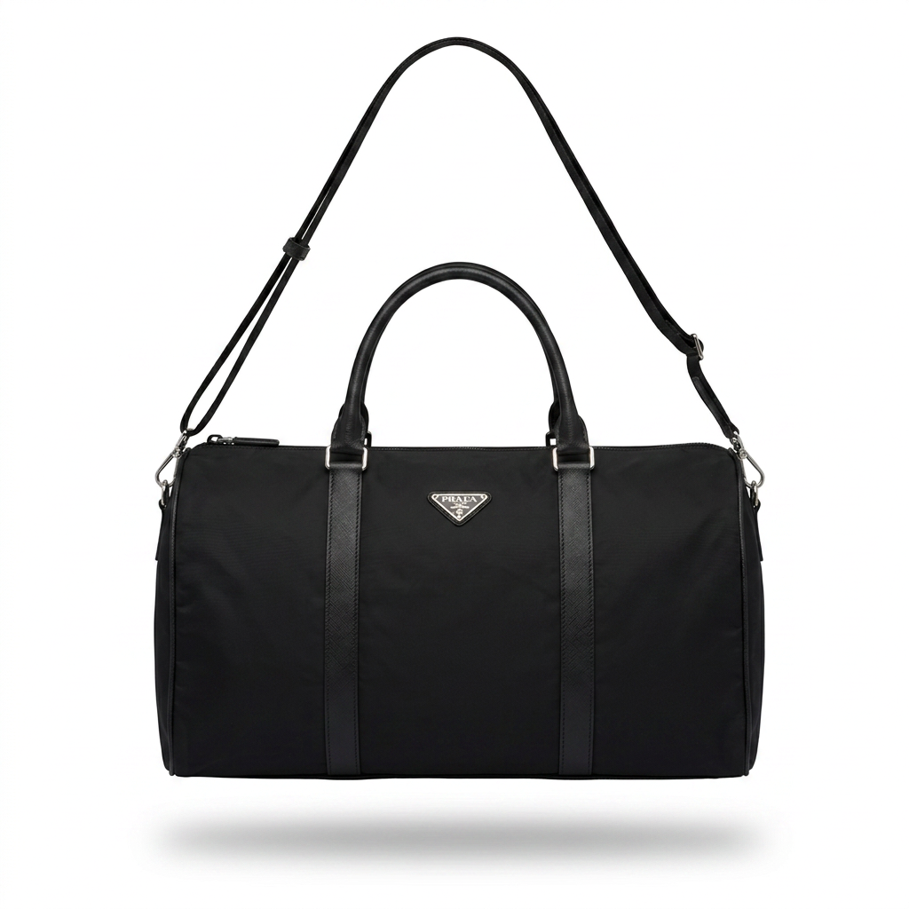 Prada Duffle Re-Nylon Black (Maleta de Viaje)
