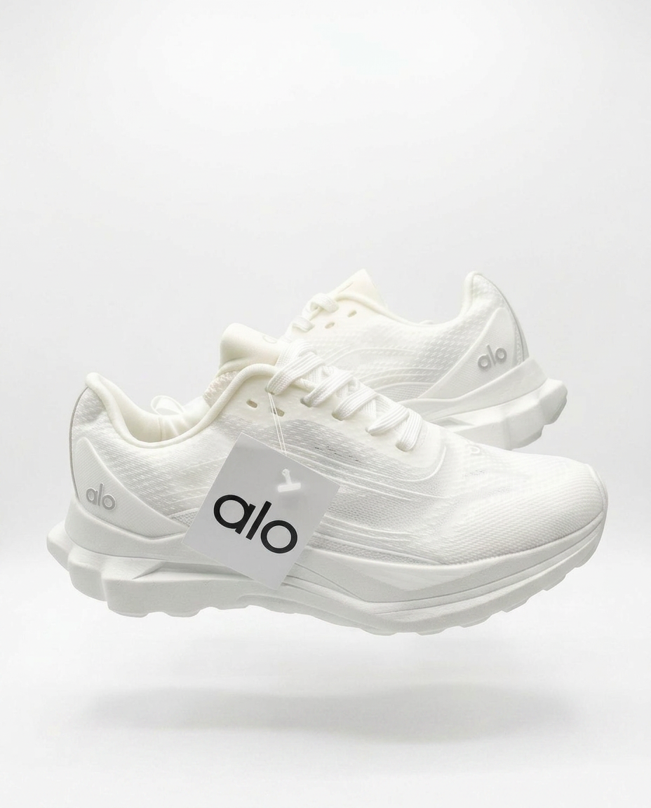 Alo Yoga White Mesh Sneakers